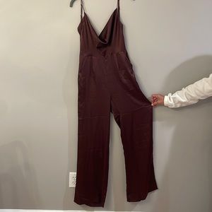 Tobi maroon formal jumpsuit, size Medium